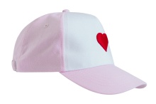 Бейсболка с вышивкой "Сердце" производства фабрики «PROMOshapka» Бейсболка с вышивкой "Сердце"